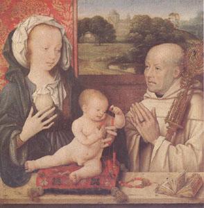 CLEVE, Joos van The Virgin and Child with a Dominican (mk05) Spain oil painting art